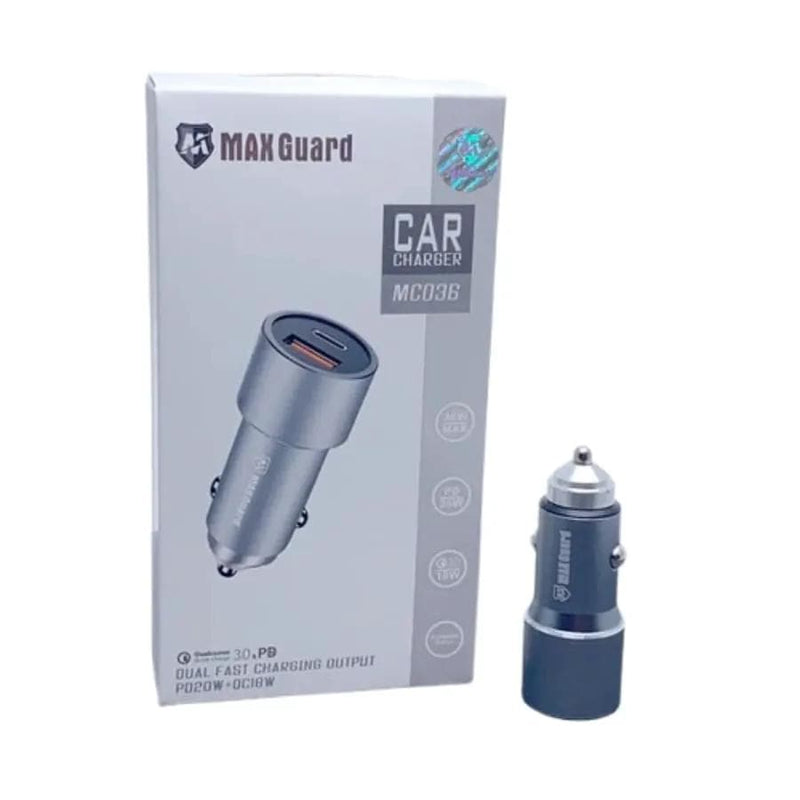 9eight5 Accessories Maxguard 38W UAB A+C car charger MC036 Maxguard 38W UAB A+C car charger MC036