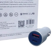 9eight5 Accessories Maxguard 38W UAB A+C car charger MC036 Maxguard 38W UAB A+C car charger MC036