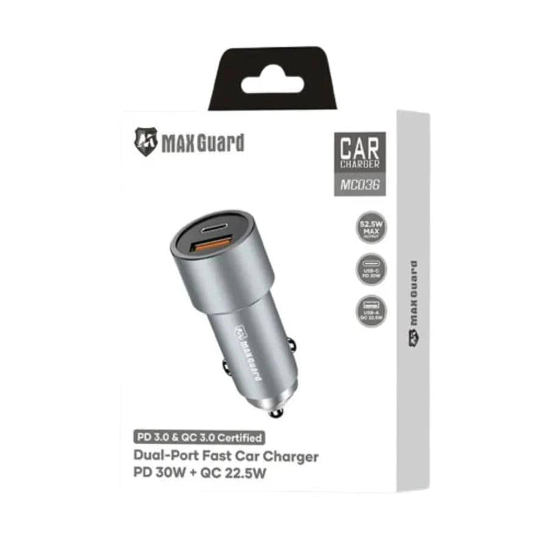 9eight5 Accessories Maxguard 38W UAB A+C car charger MC036 Maxguard 38W UAB A+C car charger MC036