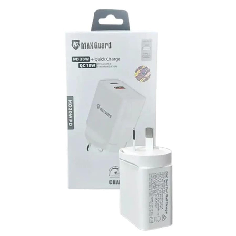 Maxguard PD 30W+ plus QC 18W wall charger MG30WAC/MG30WPD – view 1