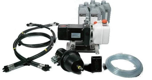 Maxtek Power Hydraulic Steering Kit by Absolute Marine, Premium Featherlight Control For 200HP Single Outboards