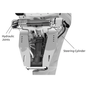 Maxtek Marine Yamaha steering kit parts showing Hydraulic Joints and Steering Cylinder for optimal performance.