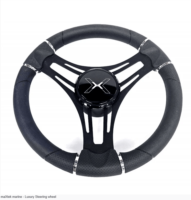MaXtek Marine Luxury Steering Wheel Premium Stainless Steel For Boats European Craftsmanship – view 1