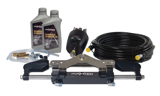 MaxTek Power Hydraulic Steering Kit 700HP Twin Engine Marine System for V8 Outboards Pros – view 1