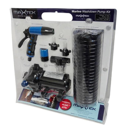 MaxTek General maXtek  Boat Wash-down Pump KIT 12 Volt MaxTek Boat Washdown Pump Kit 12 Volt Marine Grade
