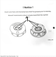 Maxwell HRC Chain Wheel Assembly 7mm Premium Genuine OEM Replacement for Maxwell Winches – view 2