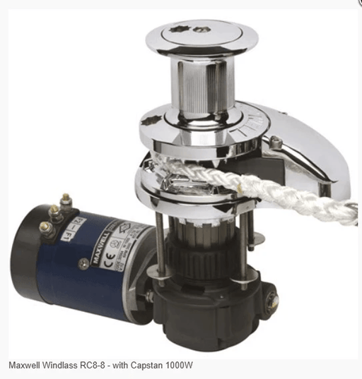 Maxwell Windlass RC8-8 Capstan 1000W Low-Profile Top Mount for Boats and Small Vessels Reliable Anchoring Made Easy – view 2