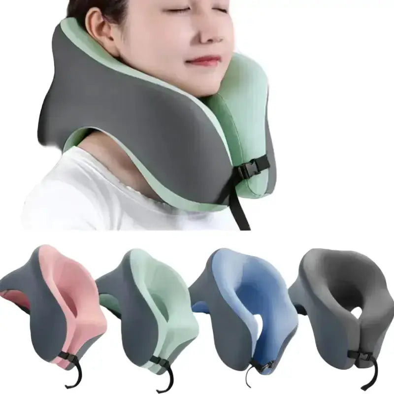 Memory Foam U-Shaped Travel Neck Pillow (3 colours available) – view 1