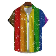 Men’s 3D Print Rainbow Shirt (10 different designs available) – view 1