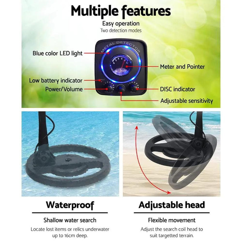 Metal Detector 160MM Deep Sensitive Waterproof Treasure Hunter Gold Digger – view 4
