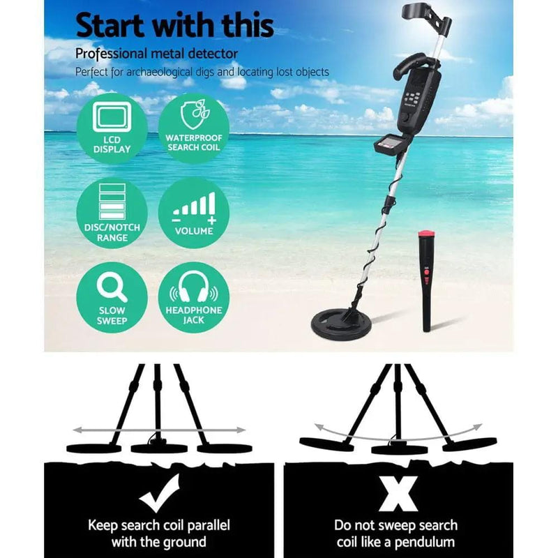 Metal Detector 180MM Deep Sensitive Waterproof Pinpointer Treasure Hunter – view 3