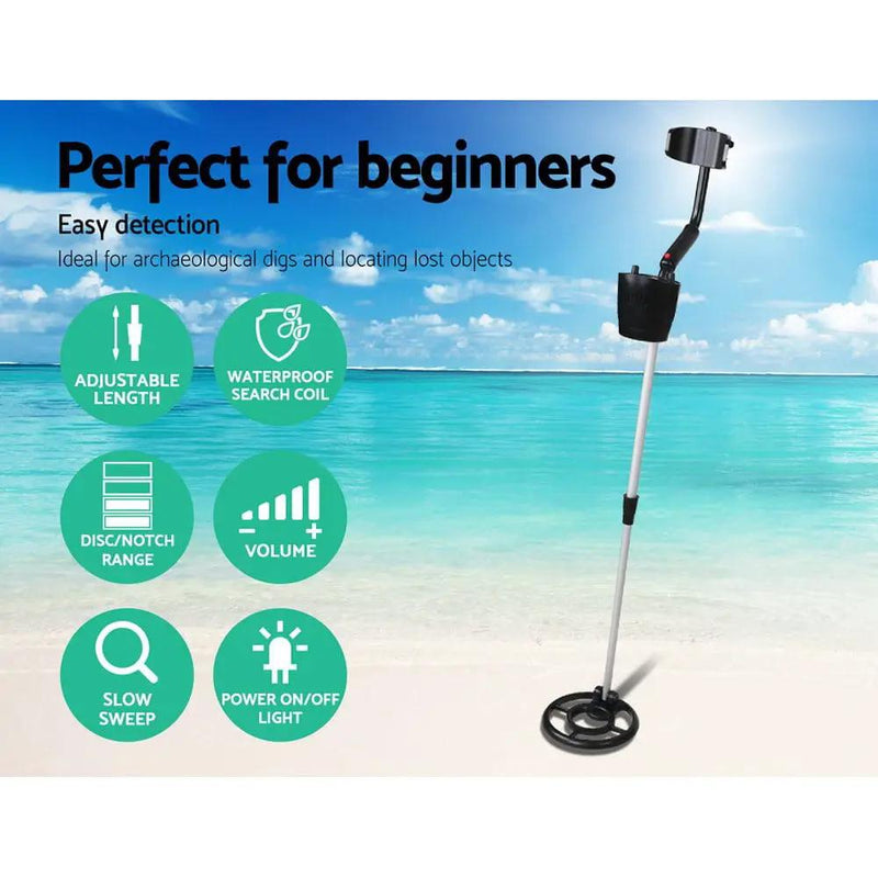 Metal Detector 180MM Deep Sensitive Waterproof Treasure Hunter Gold Digger Black – view 3