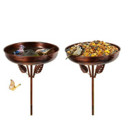 Habicare SS Metal Garden Bird Bath (3 designs available) Metal Garden Bird Bath (3 designs available)