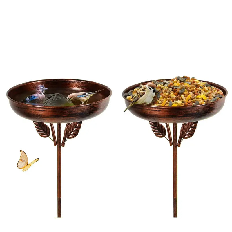 Habicare SS Metal Garden Bird Bath (3 designs available) Metal Garden Bird Bath (3 designs available)