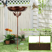 Habicare SS Metal Garden Bird Bath (3 designs available) Metal Garden Bird Bath (3 designs available)