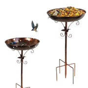 Habicare SS Metal Garden Bird Bath (3 designs available) Metal Garden Bird Bath (3 designs available)