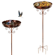 Habicare SS Metal Garden Bird Bath (3 designs available) Metal Garden Bird Bath (3 designs available)