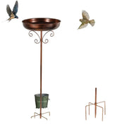 Habicare SS Metal Garden Bird Bath (3 designs available) Metal Garden Bird Bath (3 designs available)