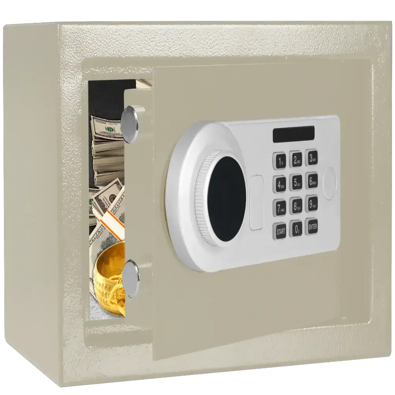 Metal Storage Safe with Keypad Lock (available in Black & Khaki) – view 6
