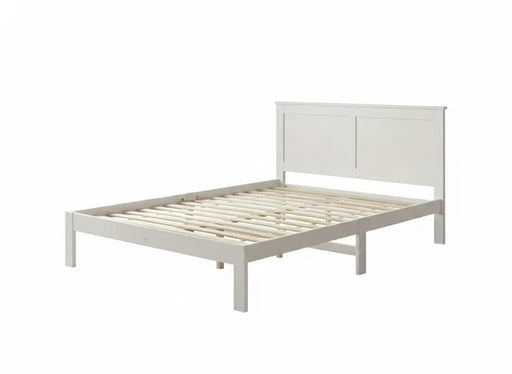 sue-e furniture Bed frames & bases 'Metro' Solid Pine Bed Frame White Queen 'Metro' Solid Pine Bed Frame White Queen