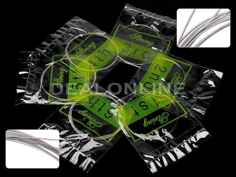 dealonline.co.nz dealonlinenz 6PCS STEEL STRINGS for Electric Guitar Six Pack Electric Guitar Strings 0.010 To 0.046
