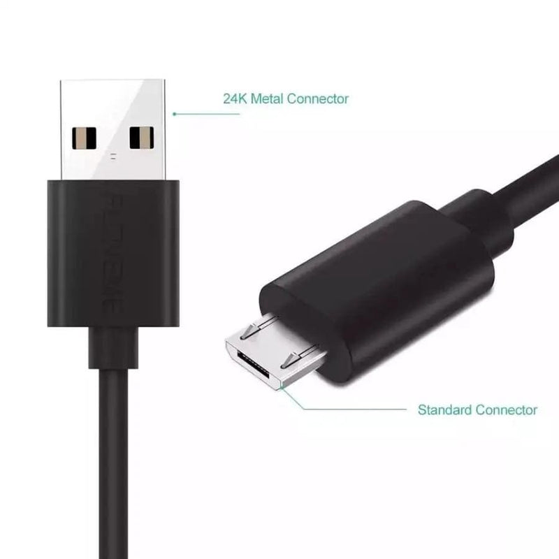 9eight5 Electronics Accessories Micro USB Cable - 25cm (Black) Micro USB Cable - 25cm (Black)