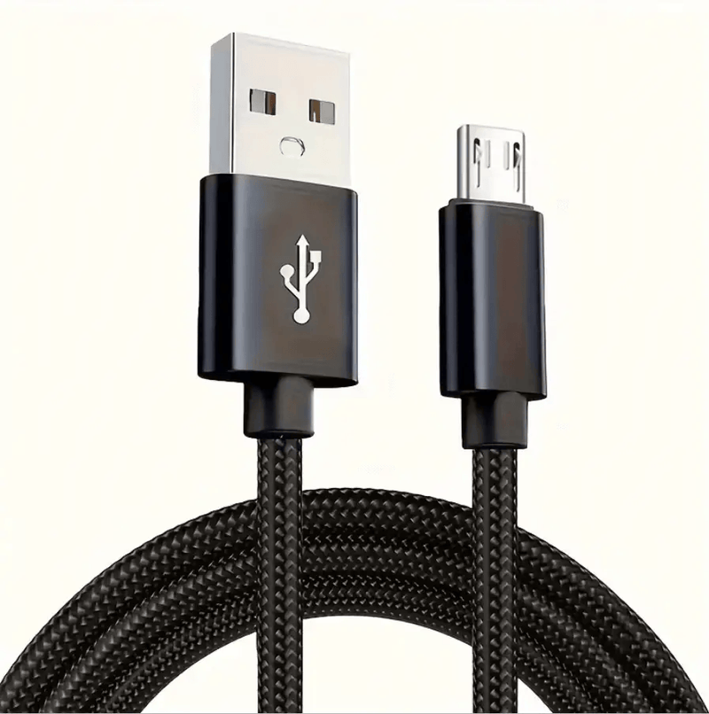 techplus Micro USB Nylon Braided Cable – Fast Charging & Data Sync Nylon Braided Micro USB Cable Fast Charging Data Sync