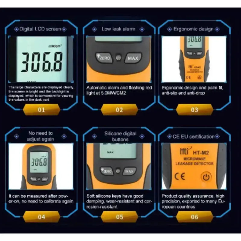 Habicare HBC Microwave Radiation Leakage Detector Habicare HT-M2 Microwave Leakage Detector