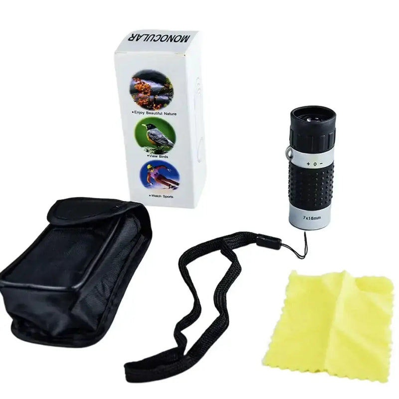 Habicare SS Monocular Telescope & Range finder Habicare 7x18 Monocular Telescope with Rangefinder