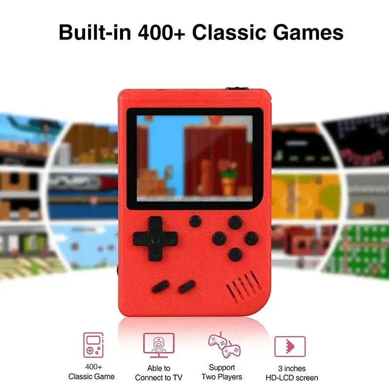 Mini Handheld Game Console – 400 Built-in Games (various types available) – view 3