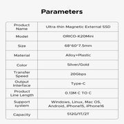 Mini Magnetic External SSD 2000MB/s (2 colours available) – view 4