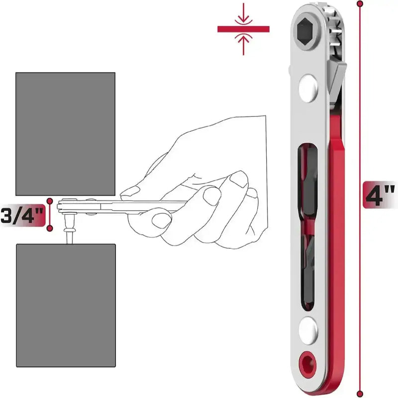 Mini Two-Way Ratchet Screwdriver – Flat/Hex Head (3 type of sets available) – view 7