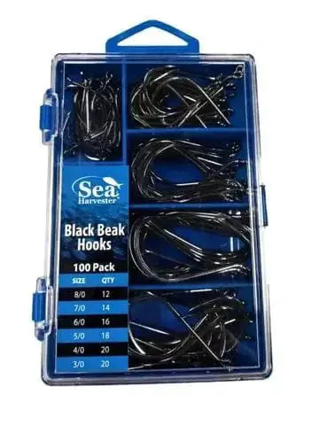 Sea Harvester Beak Hook Pack 100 Pieces Versatile Mixed Hook Set For Anglers And Tackle Enthusiasts