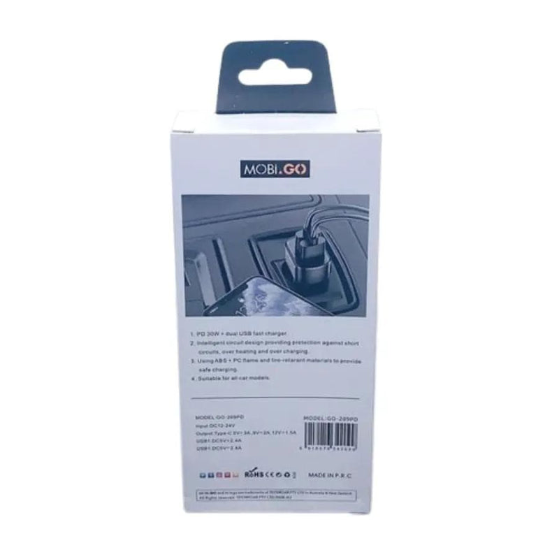 9eight5 Accessories Mobigo 20W 2 UAB A+C car charger GO209PD Mobigo 20W 2 UAB A+C car charger GO209PD