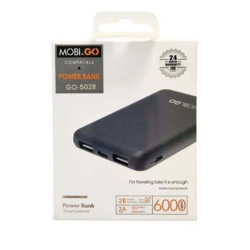 9eight5 Phone/Tablet Accessories Mobigo 6,000 mAh Power Bank Mobigo 6,000 mAh Power Bank