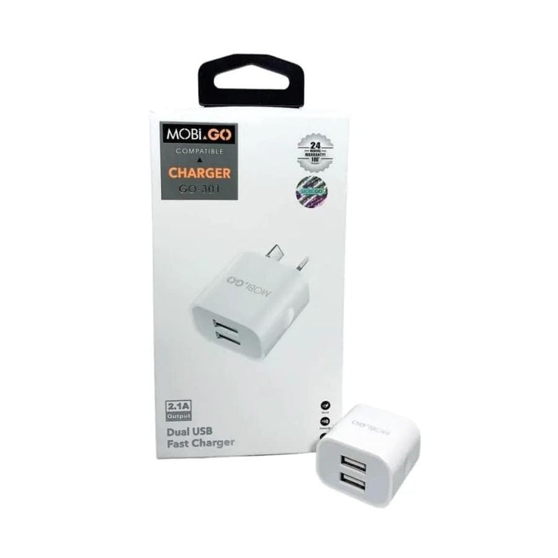 Mobigo Dual USB Power Adapter Wall Plug (NZ / AUS) – view 1
