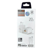 Mobigo Type C & USB Power Adapter Wall Plug (NZ / AUS), With Type C to Type C Cable – view 1