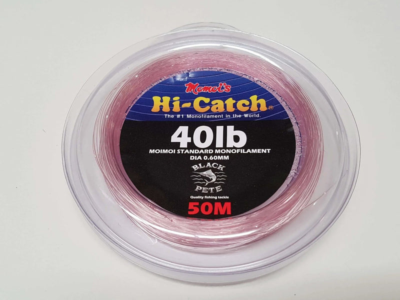 Black Pete Fishing Lines & Leaders Momoi Standard Pink Monofilament Leader 50M Momoi Pink Monofilament Leader 50M Black Pete