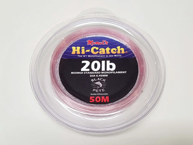 Black Pete Fishing Lines & Leaders Momoi Standard Pink Monofilament Leader 50M Momoi Pink Monofilament Leader 50M Black Pete