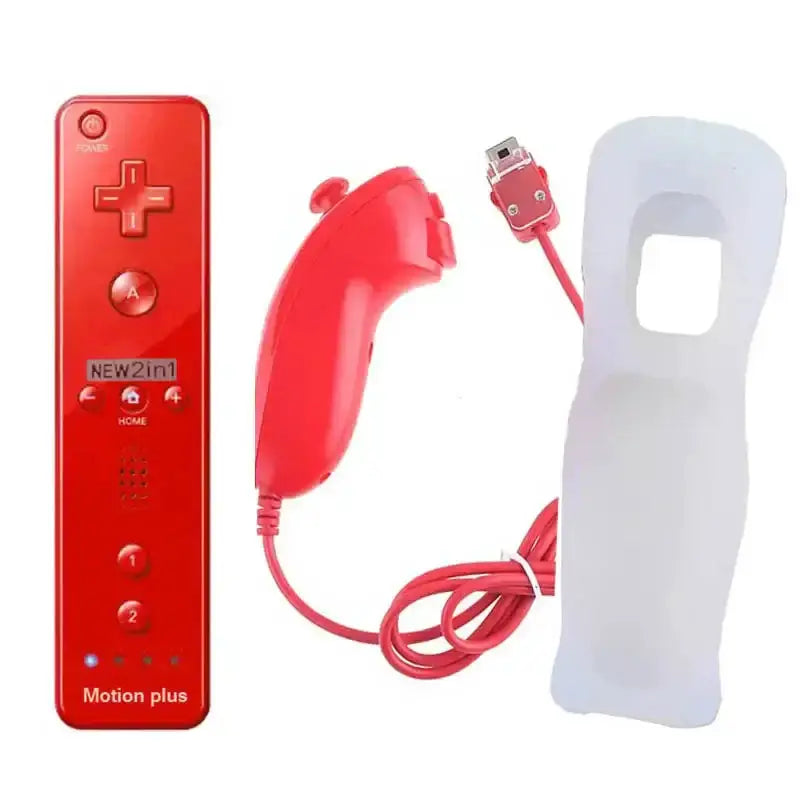 Motion Plus Remote & Nunchuk – Replacement with Silicone Case for Wii/Wii U – view 11