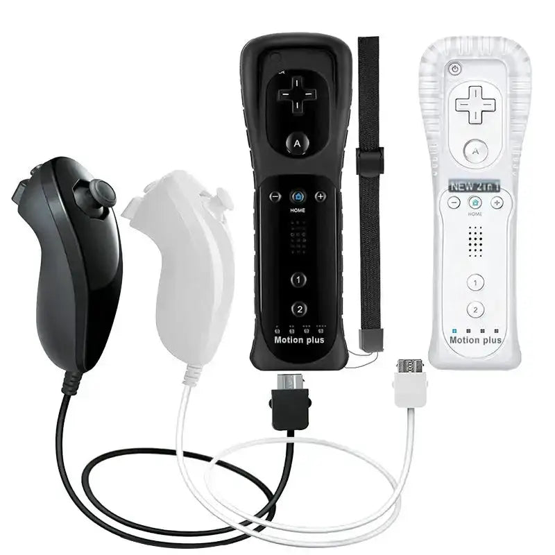 Motion Plus Remote & Nunchuk – Replacement with Silicone Case for Wii/Wii U – view 3