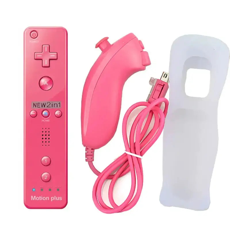 Motion Plus Remote & Nunchuk – Replacement with Silicone Case for Wii/Wii U – view 10