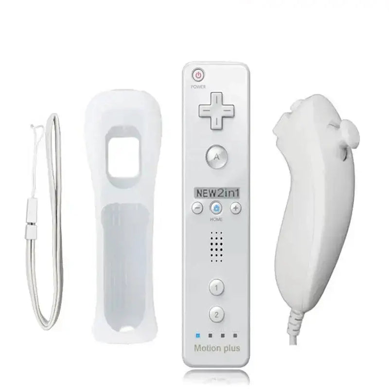 Motion Plus Remote & Nunchuk – Replacement with Silicone Case for Wii/Wii U – view 8
