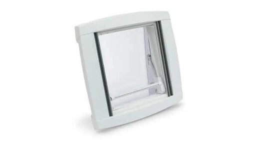 MPK Vision Star Roof Vent 400x400 Single White Hood Quiet Airflow Flyscreen Pleated Blind For Campervans – view 1