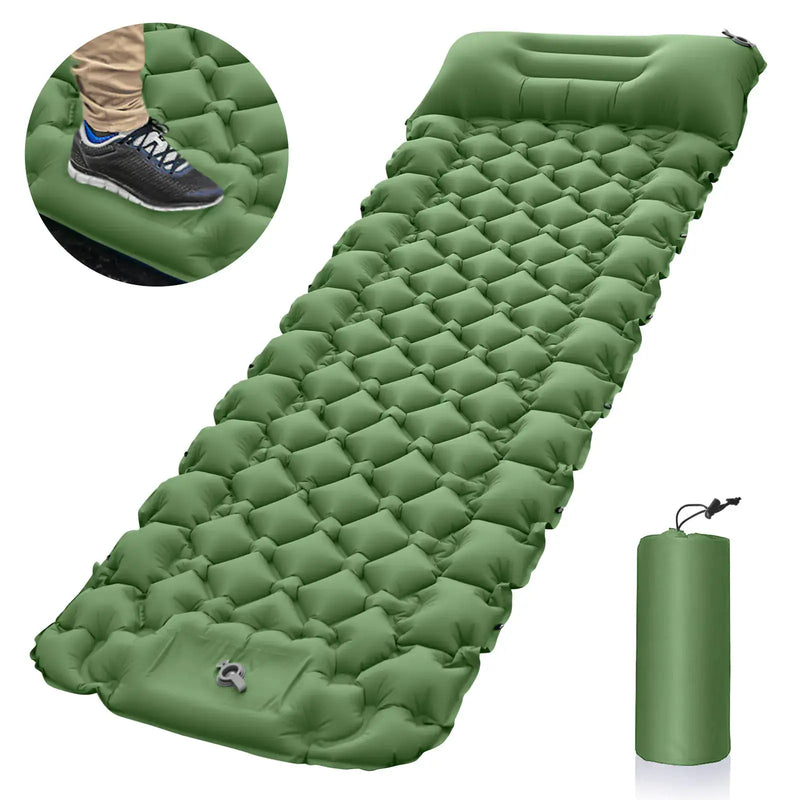 Portable Inflatable Camping Mattress - 196x68x8cm Lightweight Sleeping Pad | Moisture-Proof – view 3