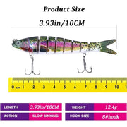 Habicare SS Multi-Jointed Bionic Fishing Lure 10cm/12.4g – 1/3/5pcs Multi-Jointed Bionic Fishing Lure 10cm/12.4g – 1/3/5pcs