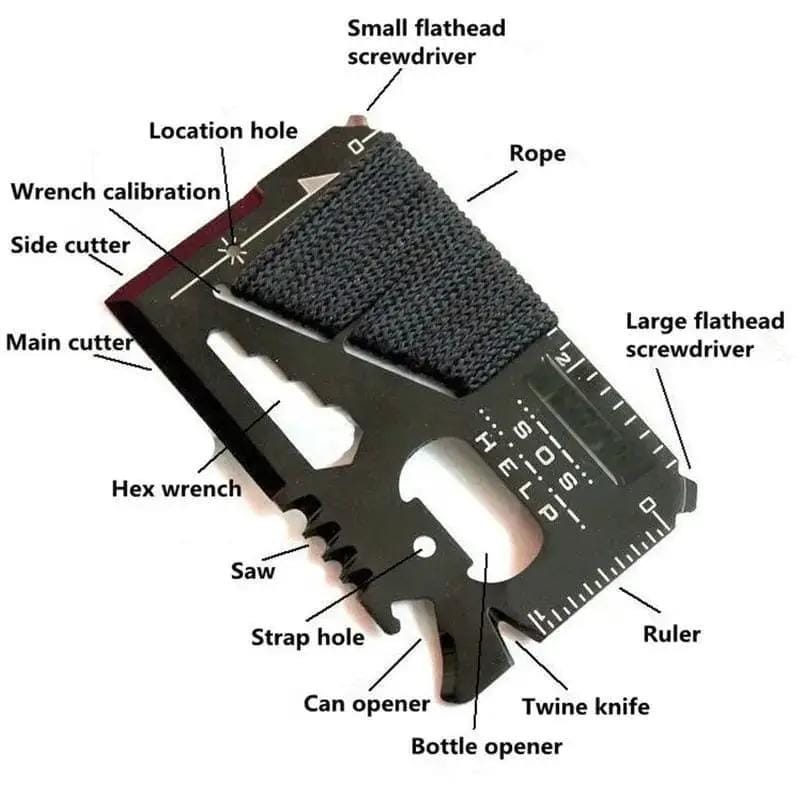 9eight5 Tools & Models Multi-Tool - 14 in 1 With Cord Multi-Tool - 14 in 1 With Cord