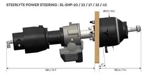 Steerlyte Basic 33cc Helm Power Steering Pump Multiflex for Marine Boats Quiet Compact Integrated Helm – view 3