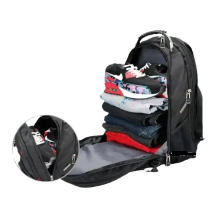 Multifunction USB Laptop Backpack – Waterproof Travel Bag – view 3