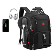 Multifunction USB Laptop Backpack – Waterproof Travel Bag – view 4